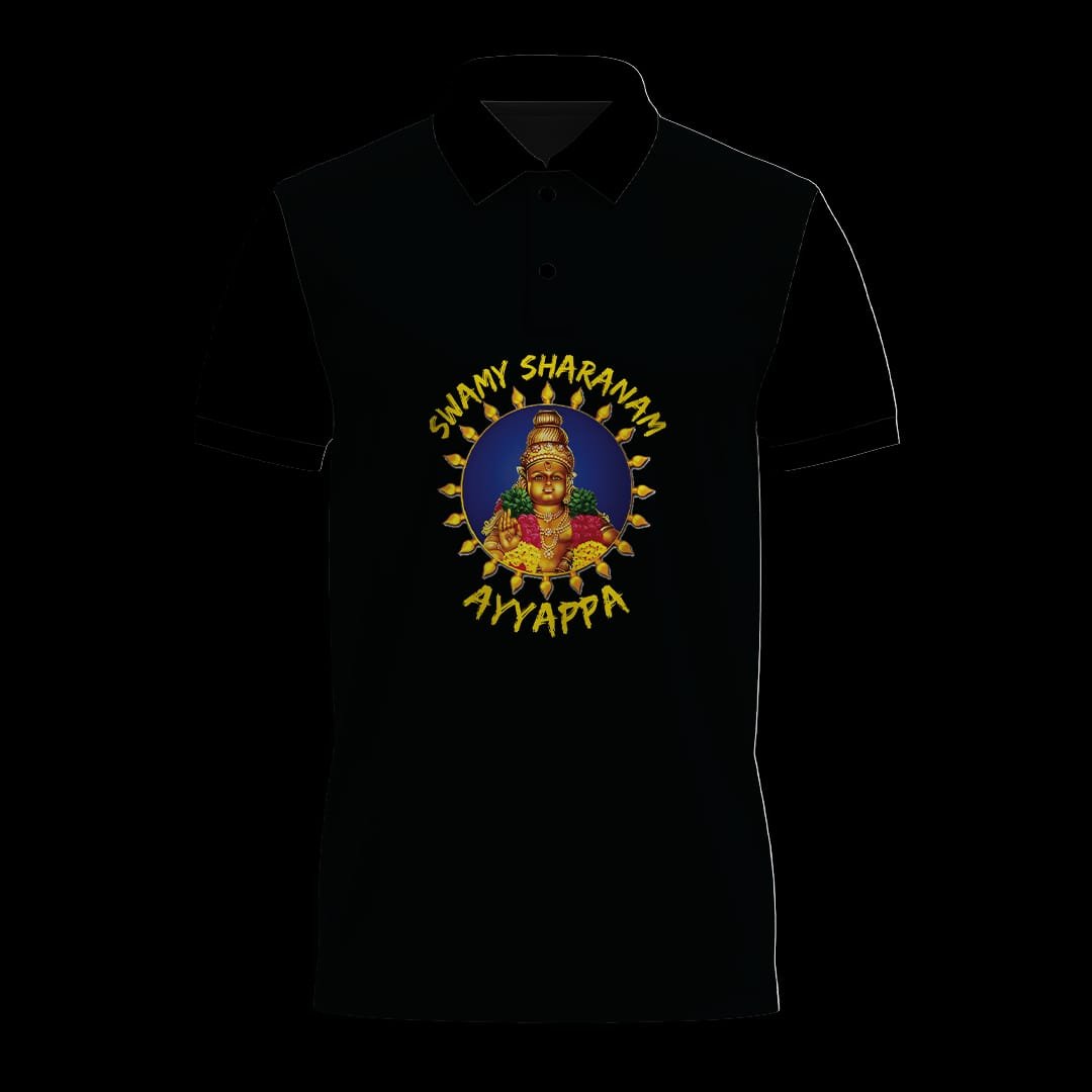 Custom printed polo shirt for a community and devotional event