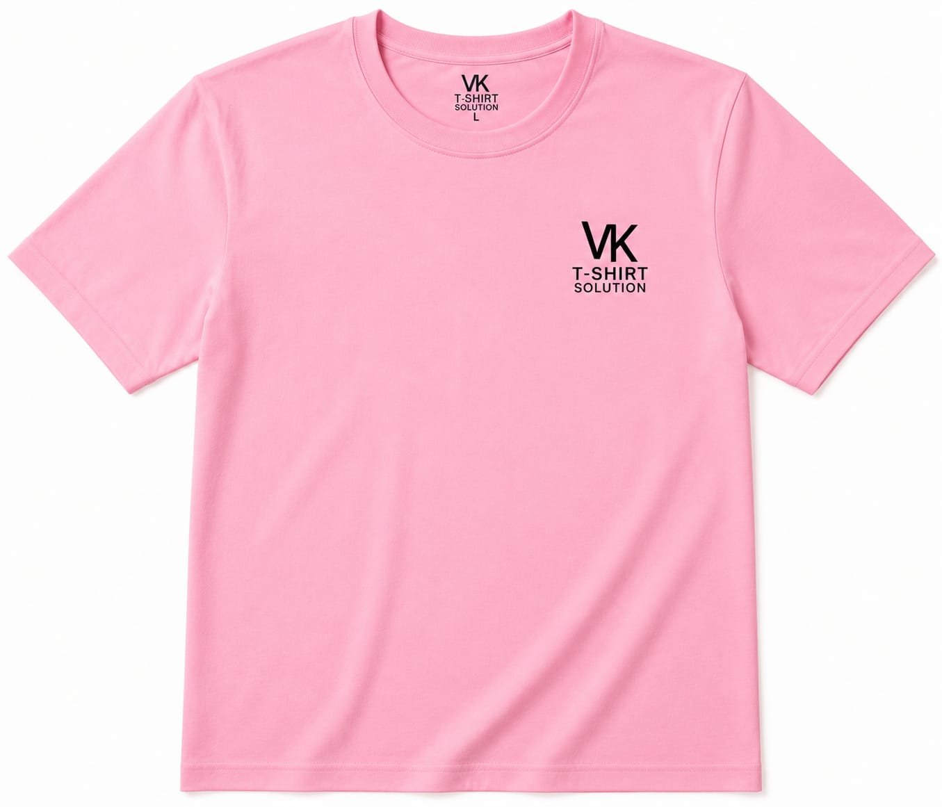 Pink VK Apparel branded round neck tee